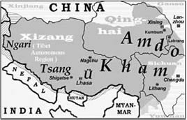 Bild: bersicht ber die Regionen in Tibet